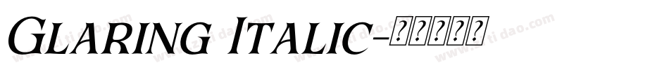 Glaring Italic字体转换